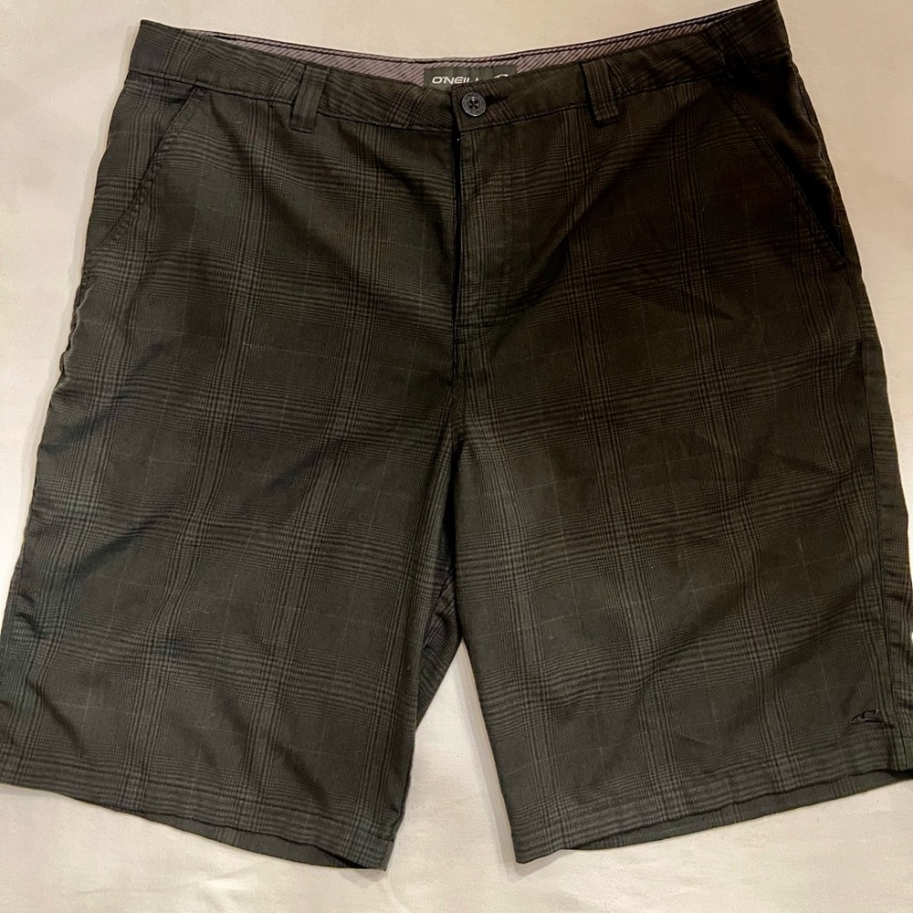 O’Neill Black Plaid Shorts